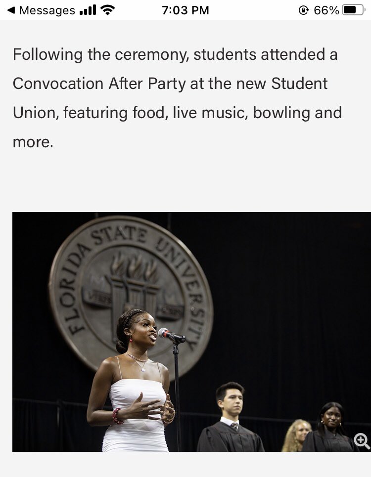 Congrats to our former BPA prez, sharing her beautiful spirit and voice as a Seminole.