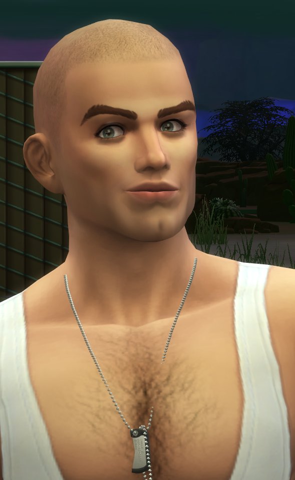 MrValentine90's tweet photo. Day 7 of #manymen challenge by 
@MogSimmer

 - The Bad Boy.

Tank Grunt is on a mission to save Strangerville from the invasion of plants. Can he overcome his differences with the local scientists to assist in the cleanup?

#TheSims #TheSims4 #ShowUsYourSims https://t.co/tQmVHjqzpu