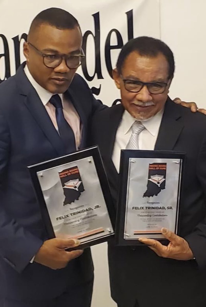 Indiana Boxing Hall of Fame (@craighoukboxing) on Twitter photo It’s official <a href="/FelixTrinidadJr/">Felix “Tito” Trinidad</a> and Dad inductee’s IndianaBoxingHOF.com Class of 2022 celebrity/legend category <a href="/acbhof/">AC Boxing Hall Fame</a> <a href="/BOXINGHALLOFAME/">Boxing Hall of Fame</a> <a href="/BoxingHall/">Boxing Hall of Fame</a> <a href="/BoxingHistory/">Boxing History</a> <a href="/nvbhof/">Nevada Boxing Hall of Fame</a> <a href="/WorldBoxingNews/">World Boxing News</a> <a href="/wtresportsnd/">WTRE SportsND</a> <a href="/greensburgind/">ɢʀᴇᴇɴꜱʙᴜʀɢ, ɪɴᴅɪᴀɴᴀ</a> . It’s official <a href="/FelixTrinidadJr/">Felix “Tito” Trinidad</a> and Dad inductee’s IndianaBoxingHOF.com Class of 2022 celebrity/legend category <a href="/acbhof/">AC Boxing Hall Fame</a> <a href="/BOXINGHALLOFAME/">Boxing Hall of Fame</a> <a href="/BoxingHall/">Boxing Hall of Fame</a> <a href="/BoxingHistory/">Boxing History</a> <a href="/nvbhof/">Nevada Boxing Hall of Fame</a> <a href="/WorldBoxingNews/">World Boxing News</a> <a href="/wtresportsnd/">WTRE SportsND</a> <a href="/greensburgind/">ɢʀᴇᴇɴꜱʙᴜʀɢ, ɪɴᴅɪᴀɴᴀ</a> .
