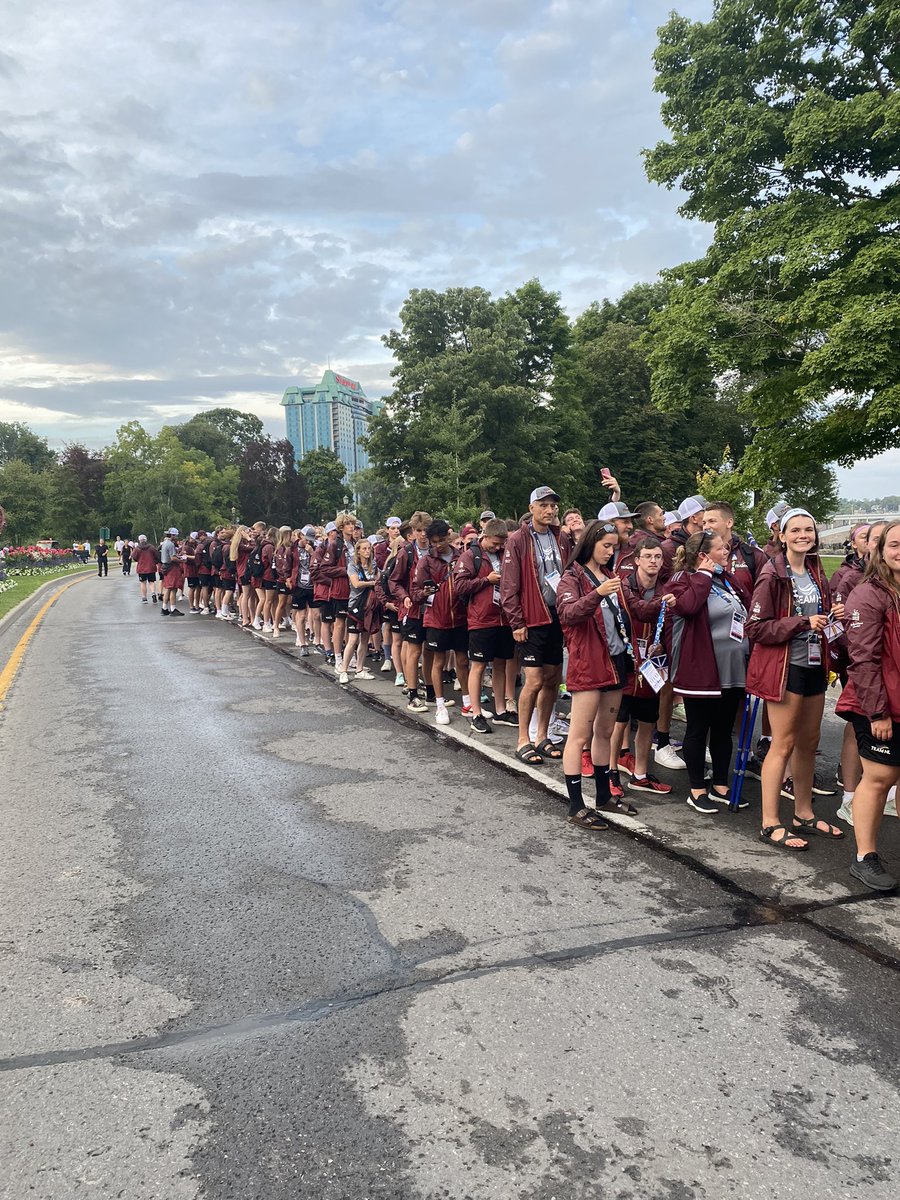 Closing ceremonies at Niagara Falls