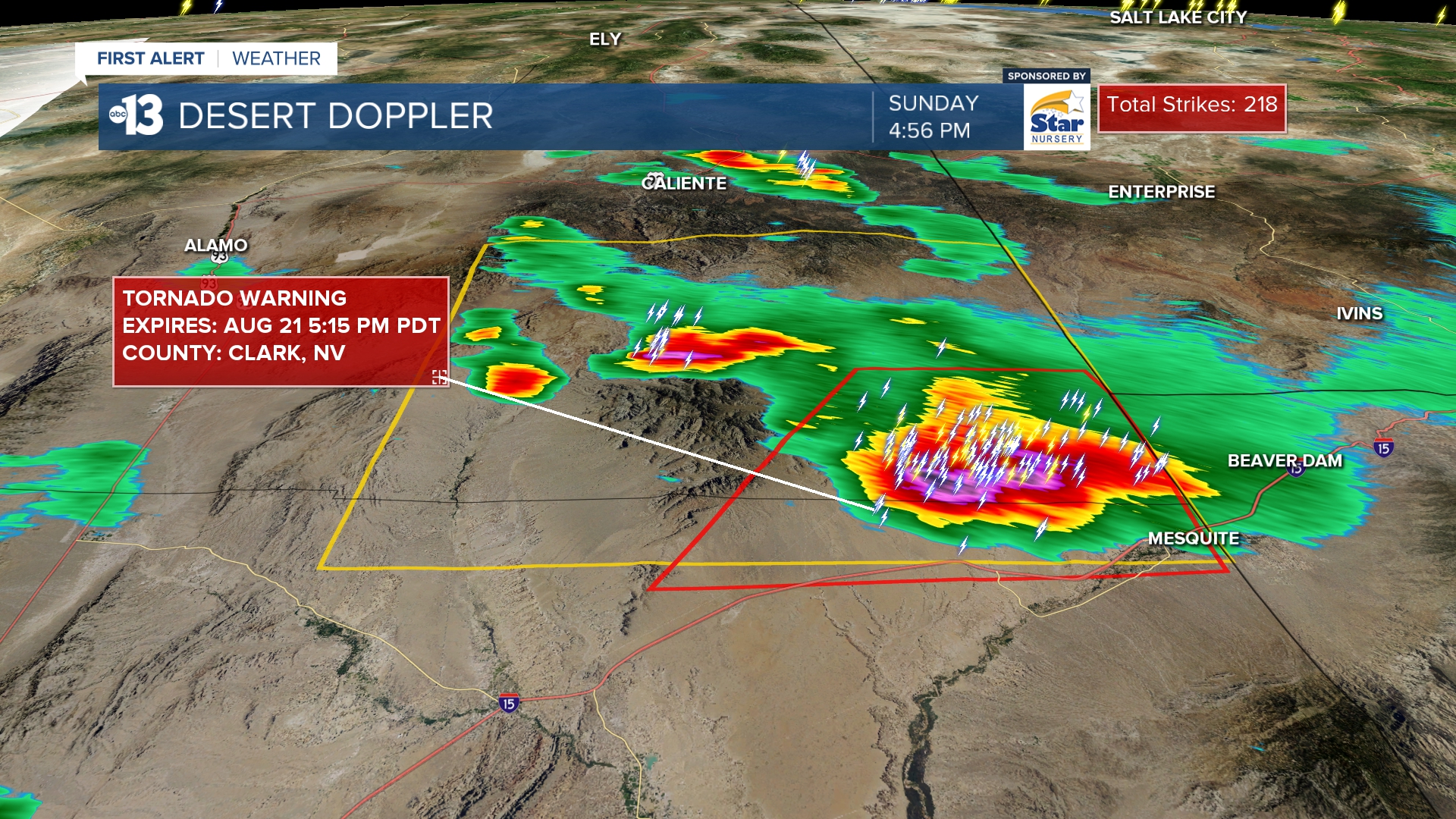 Bree Guy on Twitter "BREAKING Tornado Warning in effect for NE Clark