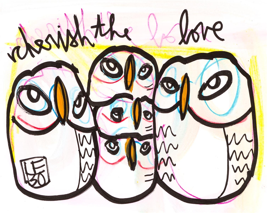 ParkWestGallery's tweet image. "Cherish the Love" by Lebo @LeboArt #loveart #lebo #love