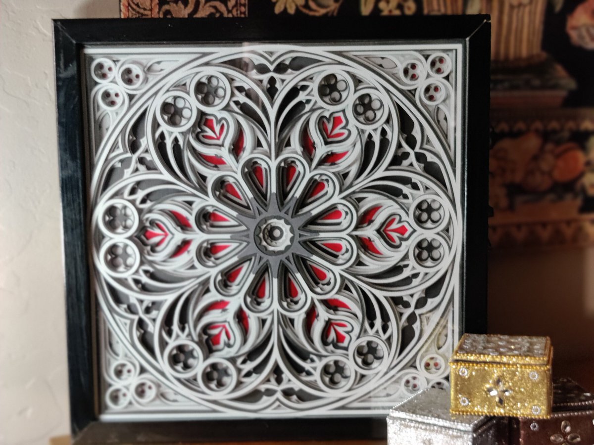 casady_sandra's tweet photo. Excited to share the latest addition to my #etsy shop: Black, Red and Grey 3D Mandala https://t.co/in2JkF4Vqi #black #gray #framed #entryway #contemporary #lacquershadowbox #anyroom #anydecor #yearround https://t.co/nZhIqG57OB