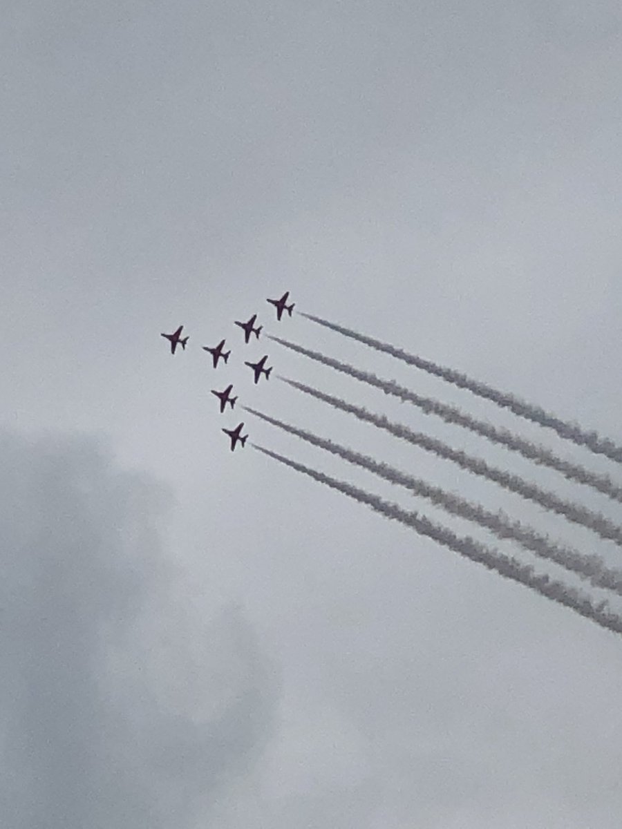 Always awesome to see the <a href="/rafredarrows/">Red Arrows</a> again at the #folkestoneairshow today. #bestintheworld