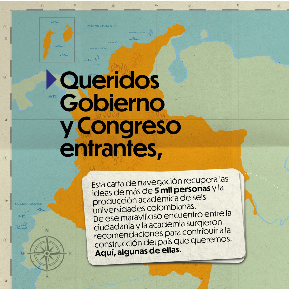 hablemosco's tweet photo. Esta carta de navegación recupera el sentir ciudadano y la producción académica de @EAFIT, @UNALOficial, @Uniandes, @UnivalleCol, @UninorteCO, @UIS y @ideaspaz, quienes han demostrando rigor con la educación, pero también, compromiso con la democracia. 🧵⬇️ https://t.co/RkZyWFRzK6