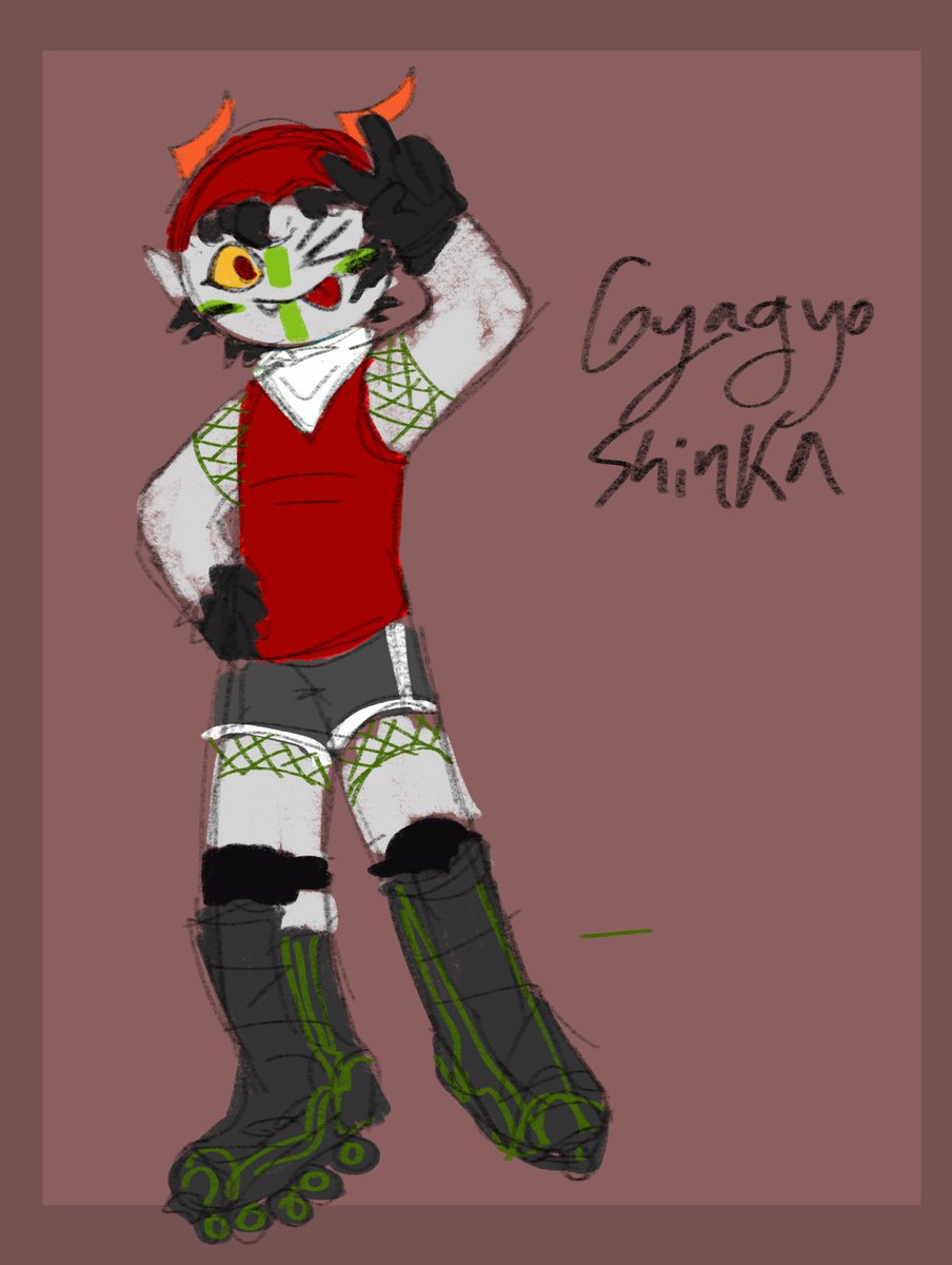 magpiesFolly's tweet photo. quick ass fantroll doodle #vasterror #fantroll #homestuck #rustblood https://t.co/Ax6mnl65Eo