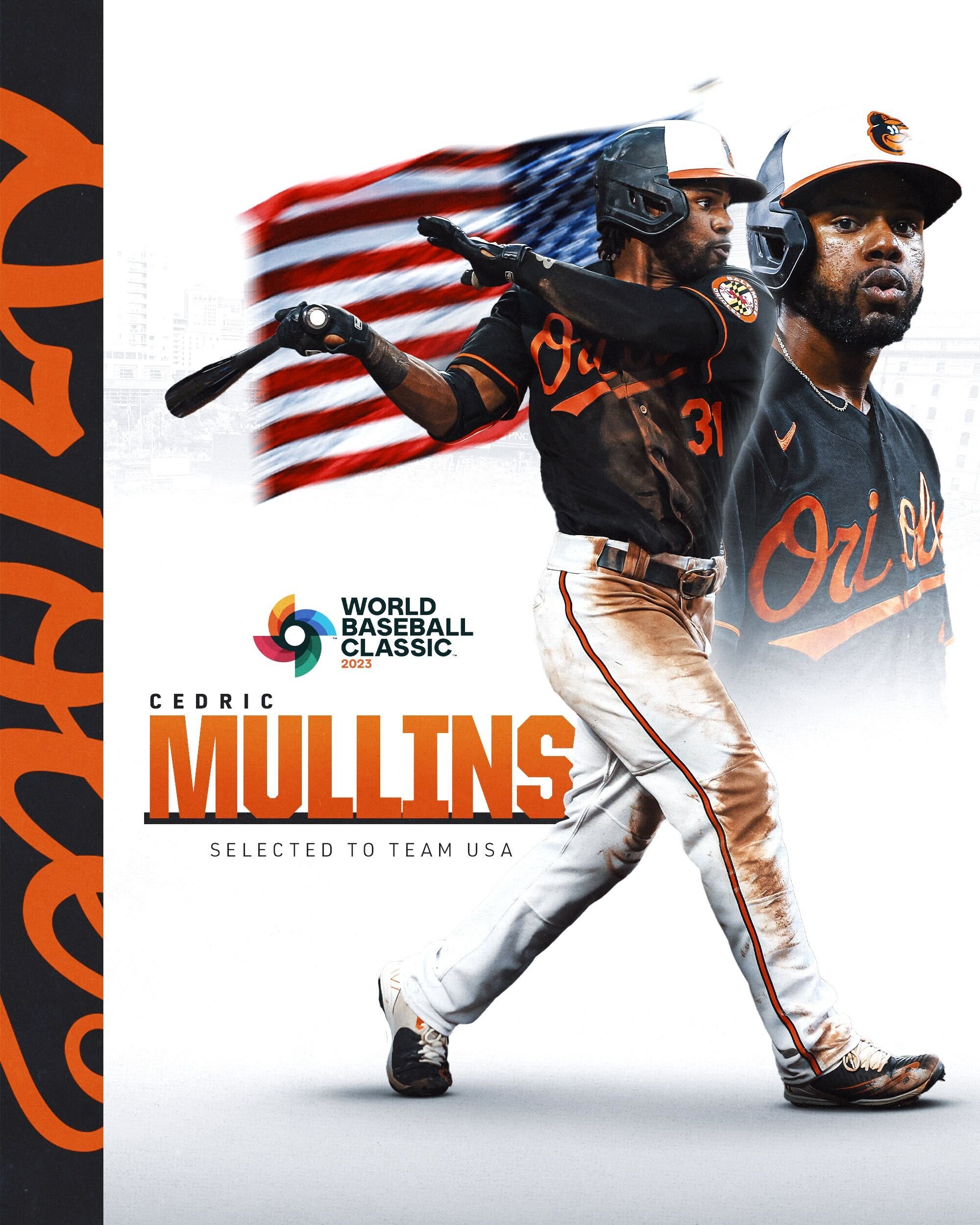Baltimore Orioles on X: THAT'S OUR CEDDY!! 🇺🇸 Mullins will represent  Team USA in the 2023 World Baseball Classic!  / X