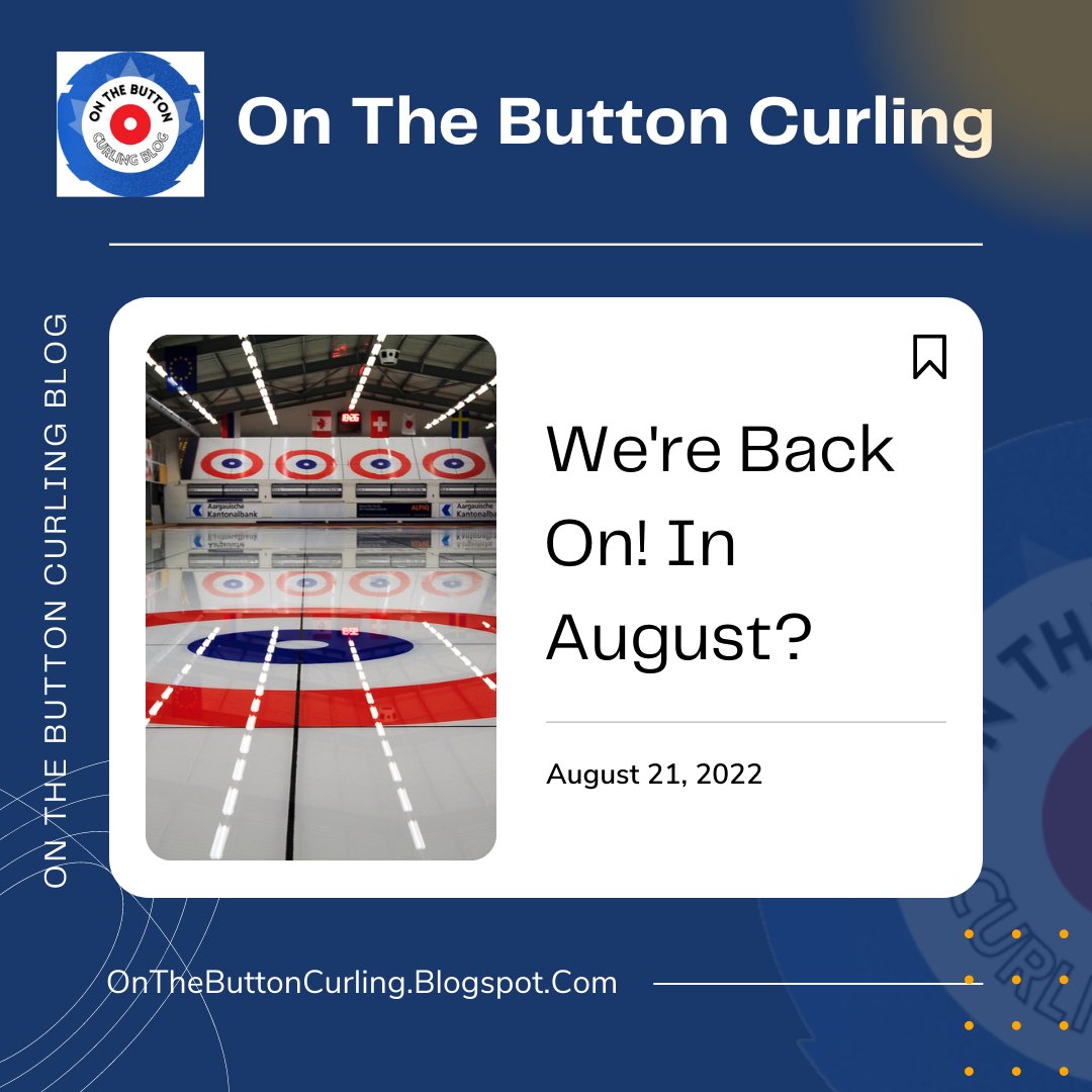 We're back, baby! After taking a long break, the blog is finally back! It's 25°C outside which means that curling has also returned! Take a look at what happened during the opening week, summer surprises, and what's yet to come at ➡️➡️bit.ly/3ADSnbh