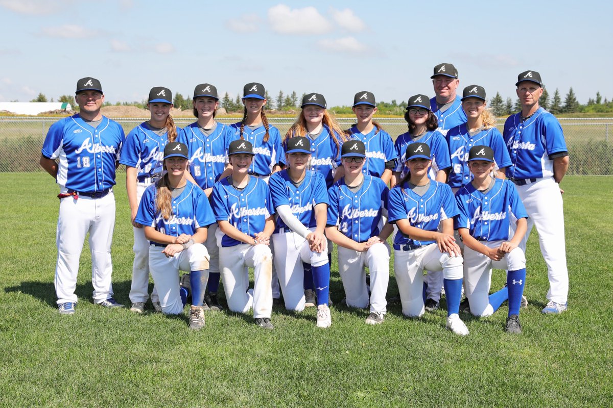 OldsBroncos's tweet photo. Congratulations to Friend of the Broncos™️ and @OldsCollege Sports Management instructor Desmond Bouteiller on coaching Team Alberta to GOLD at the 14U Girls Western Canadian Baseball Championships in Winnipeg this weekend! https://t.co/8lEcHiQ88z