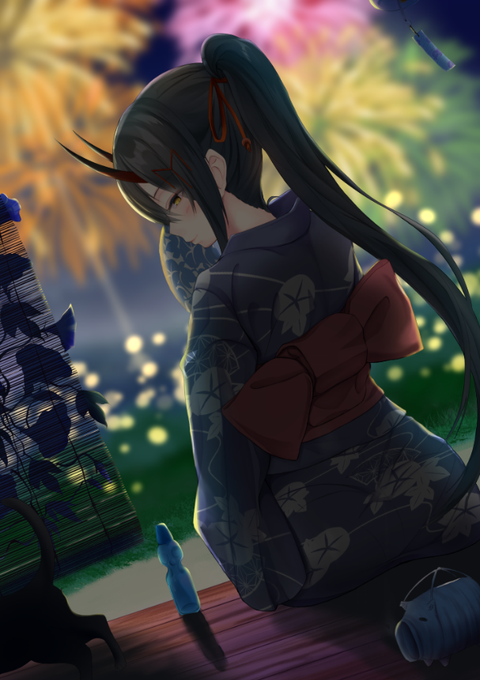 #夏休みはフォロワーさんが増える 
夏絵🔆 