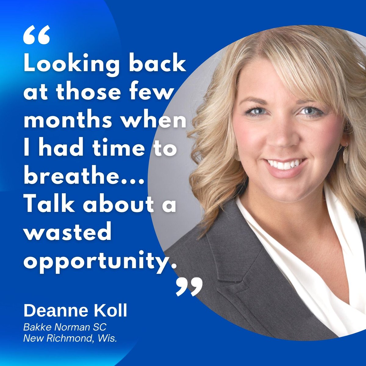 StateBarofWI's tweet photo. What do you do when there’s a momentary lapse in your practice?🤔 Deanne Koll asks why lawyers can't seem to slow down and enjoy it, https://t.co/zhaUtlS5NY

#wisconsinlawyer #wisconsinlaw #lawyerwellness @WILegalEagle https://t.co/qNBxcxPf9S