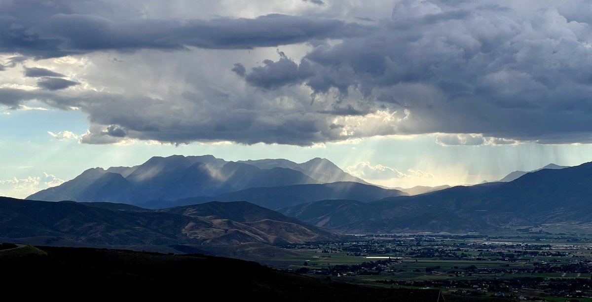 Shot with my iPhone off the deck, this evening. I see this from my desk. #WorkFromHome