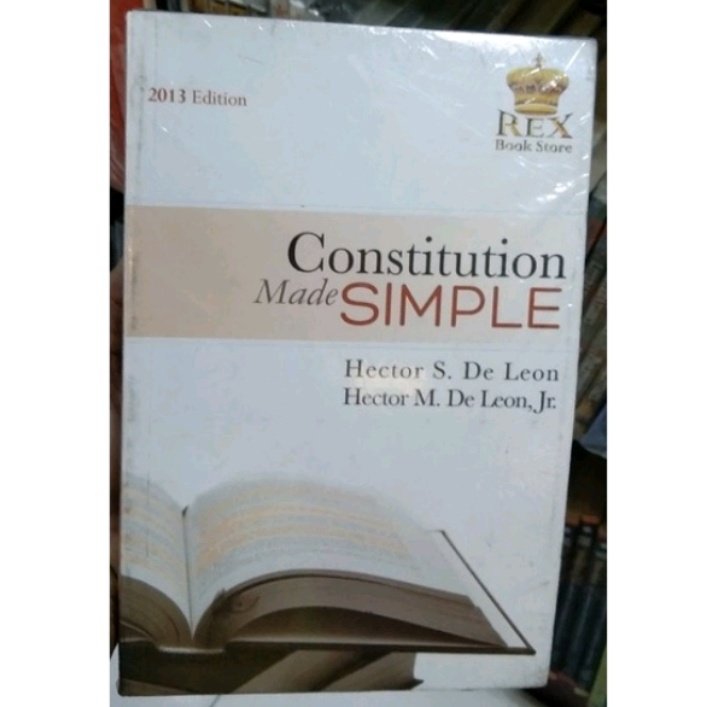 twicey727's tweet photo. wtb lfs (not kpop related)

constitution made simple (2013) by hector de leon

nagbabasakali lang and yung mura lang sana:)) in rush. https://t.co/eJhkksmrw9