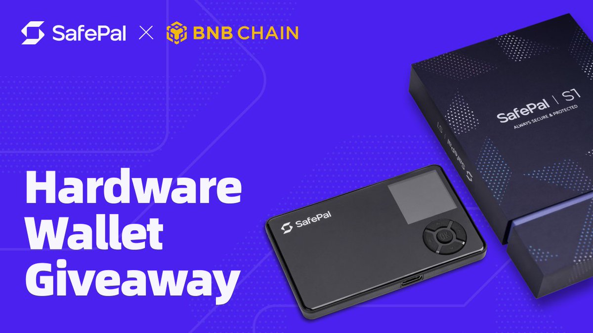 SafePal - Crypto Wallet (@isafepal) on Twitter photo Secure your <a href="/BNBCHAIN/">BNB Chain</a> assets with <a href="/iSafePal/">SafePal - Crypto Wallet</a>
Follow <a href="/BNBCHAIN/">BNB Chain</a> & <a href="/iSafePal/">SafePal - Crypto Wallet</a>
Like
Retweet
Comment
A chance to win 1 of 5 SafePal S1 Hardware Wallet
Winners announced in 7 Days
How to secure your $BNB with <a href="/iSafePal/">SafePal - Crypto Wallet</a> Software, Hardware, or Extension Wallet
blog.safepal.com/bsc/ Secure your <a href="/BNBCHAIN/">BNB Chain</a> assets with <a href="/iSafePal/">SafePal - Crypto Wallet</a>
Follow <a href="/BNBCHAIN/">BNB Chain</a> & <a href="/iSafePal/">SafePal - Crypto Wallet</a>
Like
Retweet
Comment
A chance to win 1 of 5 SafePal S1 Hardware Wallet
Winners announced in 7 Days
How to secure your $BNB with <a href="/iSafePal/">SafePal - Crypto Wallet</a> Software, Hardware, or Extension Wallet
blog.safepal.com/bsc/