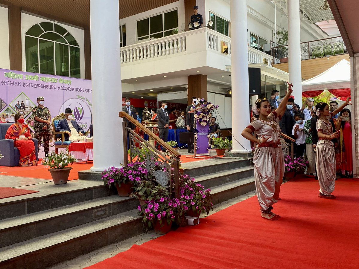 AusAmbNP's tweet photo. Congratulations @FWEANNepal on a remarkable Trade Expo, showcasing the world class products &amp; services of🇳🇵 women entrepreneurs. 🇦🇺 was pleased to support this expo &amp; wishes businesswomen across🇳🇵a strong recovery from the impacts of #COVID19 on business.  @SherBDeuba @PM_nepal_ https://t.co/s3srcpgJ4p