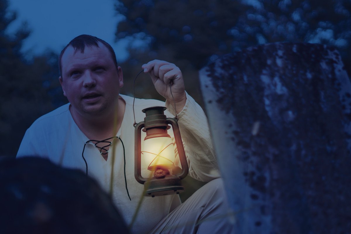 Our tour guide John actually enjoys wandering cemeteries at night. #GhostTours #828isGreat