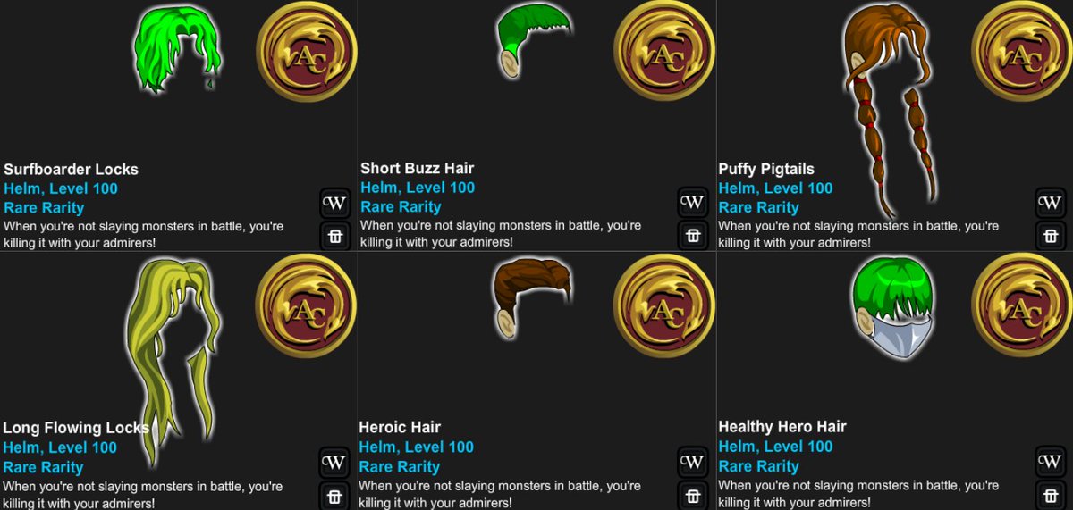AQW News Source ⚔️ on Twitter "Battle Dogear in /join Extracredit to get these (Rare) ACTagged