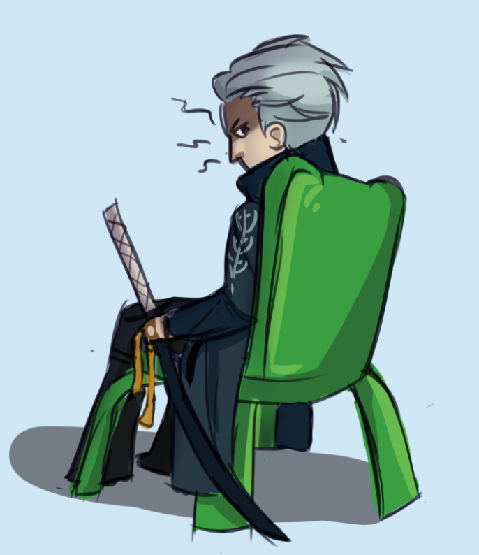 liv on X: vergil in da froggy chair #DMC5 #DevilMayCry   / X