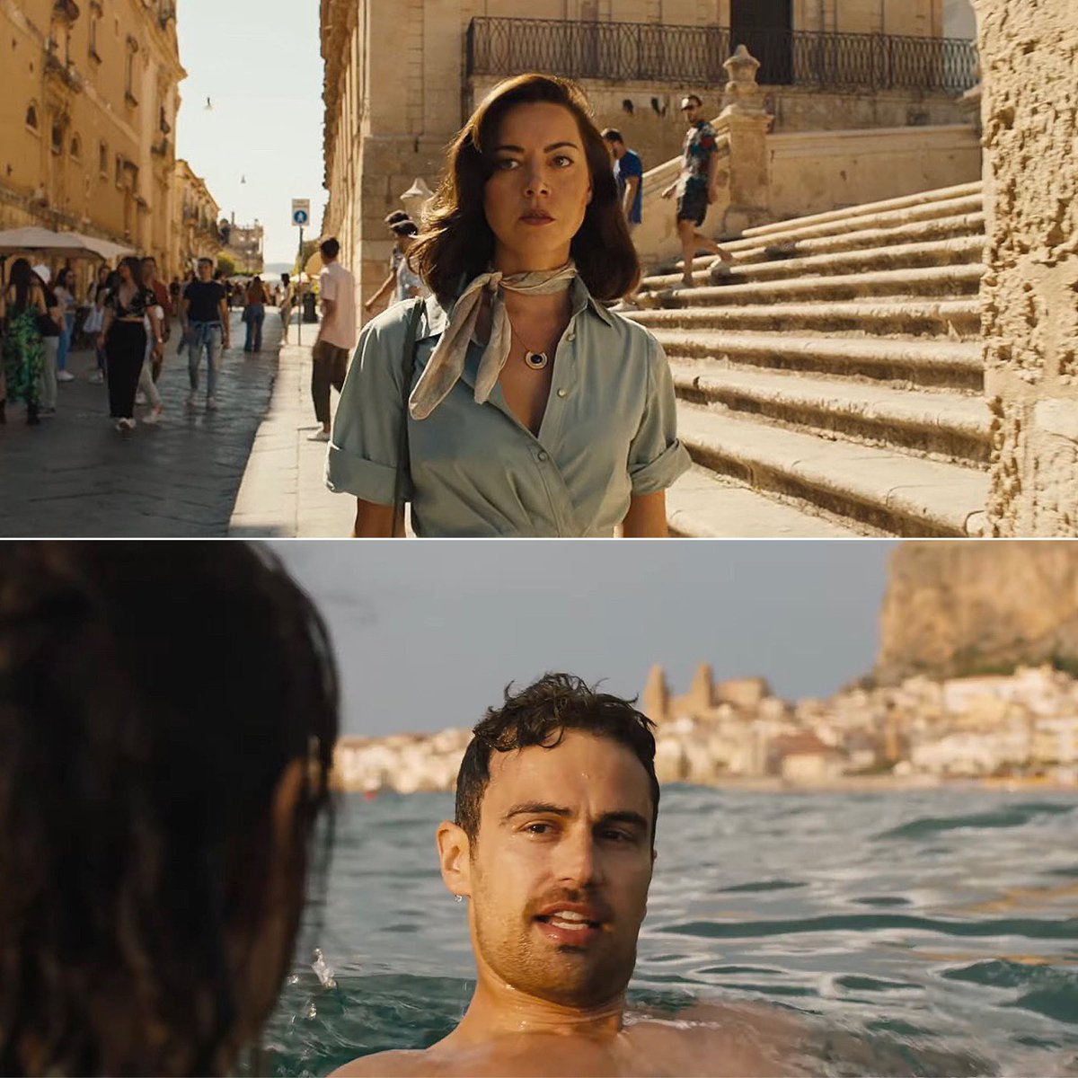 PopCrave's tweet photo. Aubrey Plaza and Theo James in @HBOMax’s ‘The White Lotus’ Season 2. https://t.co/GgeHaSDZrV