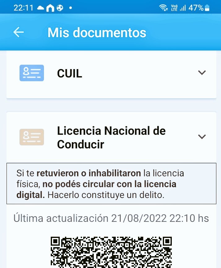 asampau's tweet photo. Aca dice que si me retienen la licencia y uso la digital seria un delincuente. Varias veces me pararon y cuando les mostre la digital me pidierona fisica. Acaso a los fines de hacer un control mas efectivo ¿que es mas fiable lo digital o lo fisico?  #vialidadnacional #miargentina https://t.co/M9Shs10M2K