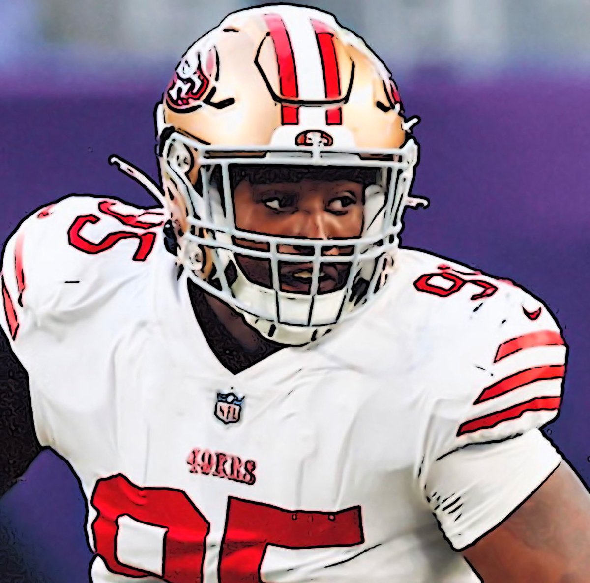 49er_edits's tweet photo. My guy Rookie DL Drake Jackson had a solid preseason game 2. In game 1 he had some pressure and got in the QB face. Saturday against the Vikings he showed up with three pressures and beat his blocker another two times as a pass-rusher. π₯ #49ers #FTTB #USC #DrakeJackson https://t.co/FrWhoQpsHO