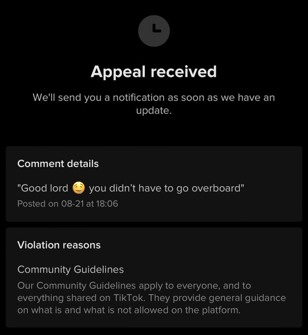 I&rsquo;m just never gonna comment anything on tiktok anymore 😒 damn https://t.co/5X3Le6zmqp