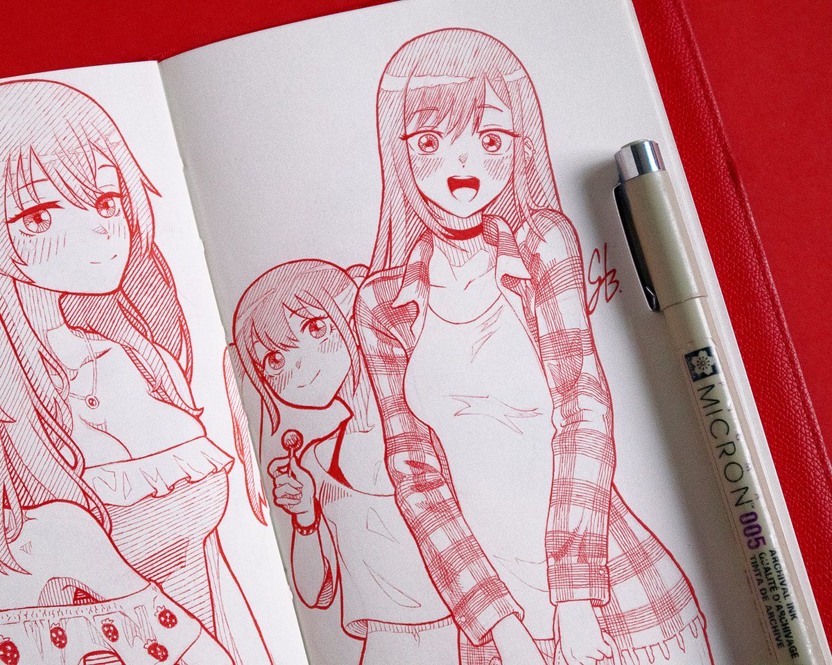 Most people post digital drawings on Pixiv, but I decided to post one handmade;
pixiv.net/en/artworks/10…
#anime #drawing #doodle #SonoBisqueDoll #MyDressUpDarling #その着せ替え人形は恋をする #SajunaInui #乾紗寿叶 #ShinjuInui #乾心寿 #MarinKitagawa #喜多川海夢 #NowaSugaya #菅谷乃羽