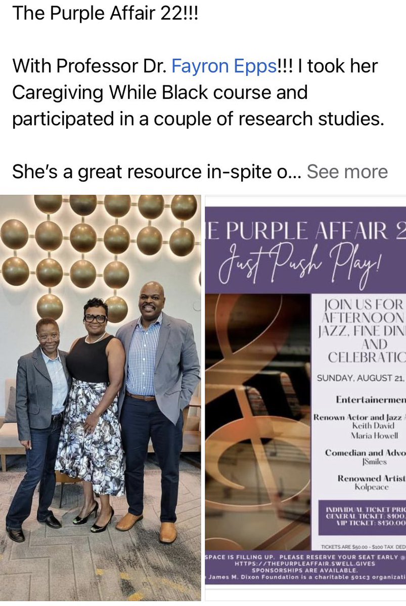 I meet some amazing people & families thru my research @village_faith the in spite of message is because of my HBCU affiliation 😜 #youngonsetdementia