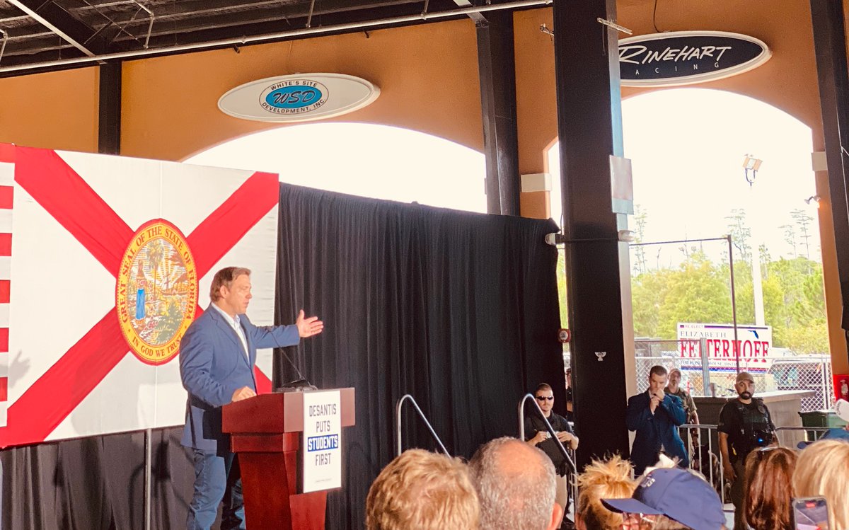 BetterWFetter's tweet photo. Governor DeSantis making red waves with his education agenda, support for parental rights and protections for our students. God bless the Free State of Florida. #parentalrights #education #govote @RonDeSantisFL @teamrondesantis https://t.co/xq0763FdZB