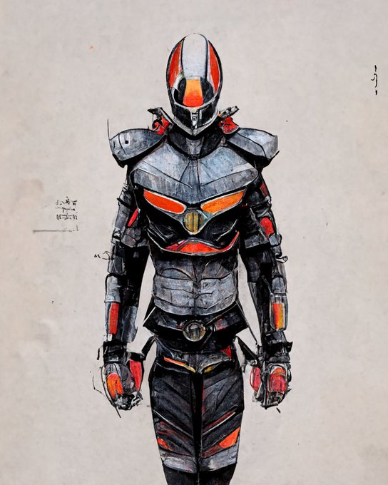 AIが作ったファイズみ強めのライダー 