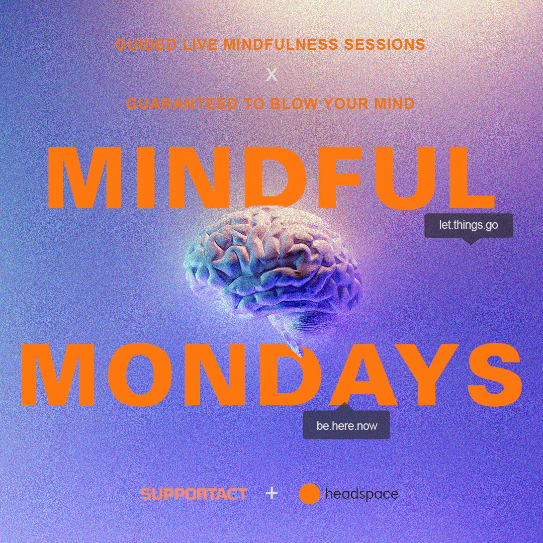 Don’t forget to join our in-house psychologist <a href="/asha_king/">ash king</a> live on Insta today at 3pm (AEST) for Mindful Mondays in partnership with <a href="/Headspace/">Headspace</a> - bit.ly/3MPrMv5 

#mentalhealth #mindfulness