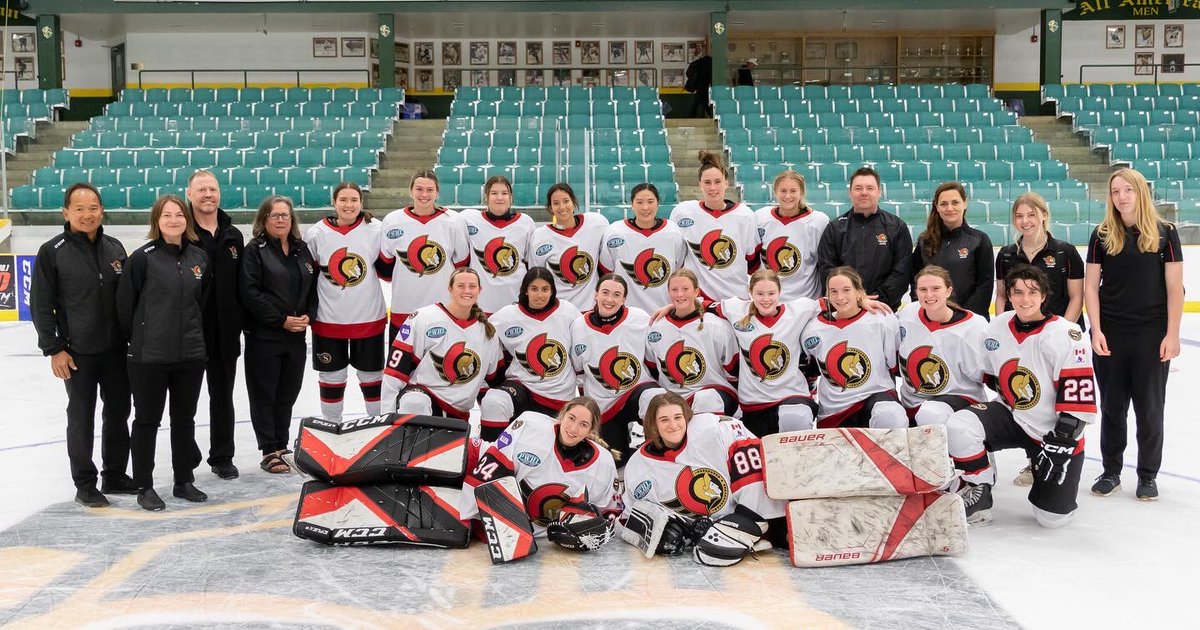 OttawaLadySens's tweet photo. All three Lady Sens teams headed to Clarkson this weekend to kick off the preseason! Our players had a blast preparing for upcoming NAHA tournament!

#Sensfam #GoSensGo https://t.co/lnUo7E5E8B