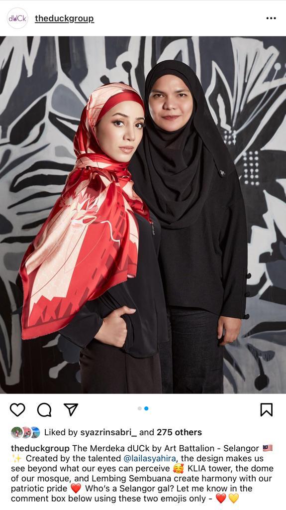 My sister (Laila Salleh) designed latest duCk shawl
#duCk