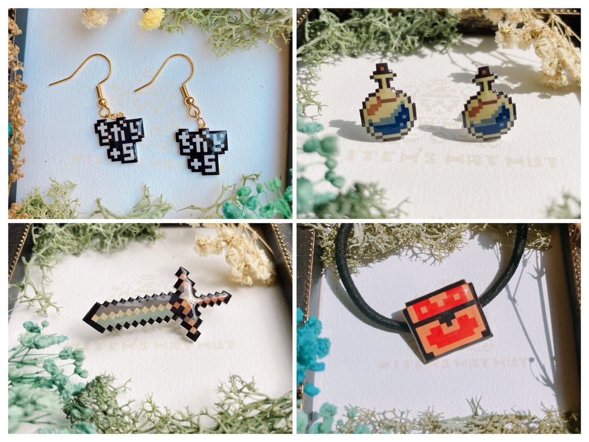 37pxdotdotdot's tweet photo. #多分私しかやってない 

自作ドット絵をプラ板で焼き
↓
アクセサリーやピンバッジにし
↓
ドット絵のパッケージに入れ
↓
ドット絵の包装でくるむ https://t.co/CVN0zqZTOz