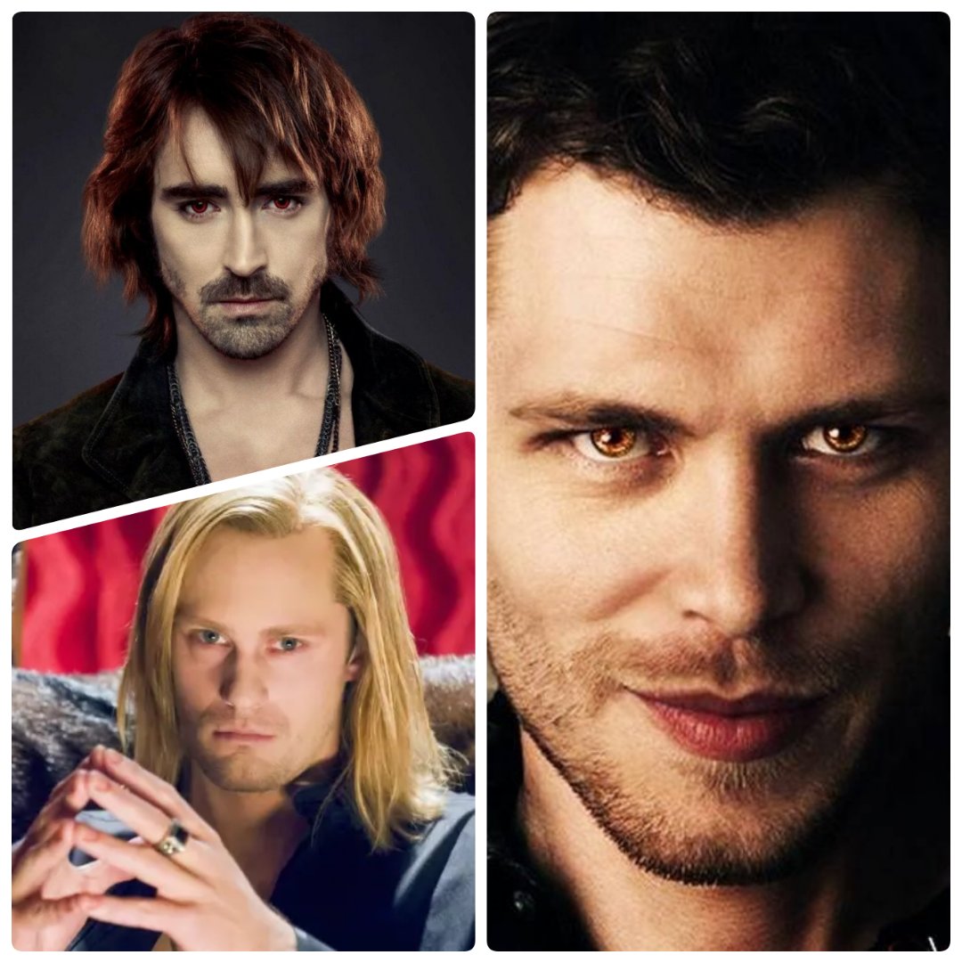 SinclairOTS's tweet photo. In order to be considered a Sexy  Vampire (male). One must have a 5 o'clock shadow. 

Sure, they are vicious blood sucking undead... But that's not the point. 
🧛
Garrett - Twilight: Breaking Dawn
Eric Northman - True Blood
Niklaus Mikaelson - The Originals
#vampire https://t.co/sgHAqEtTkx