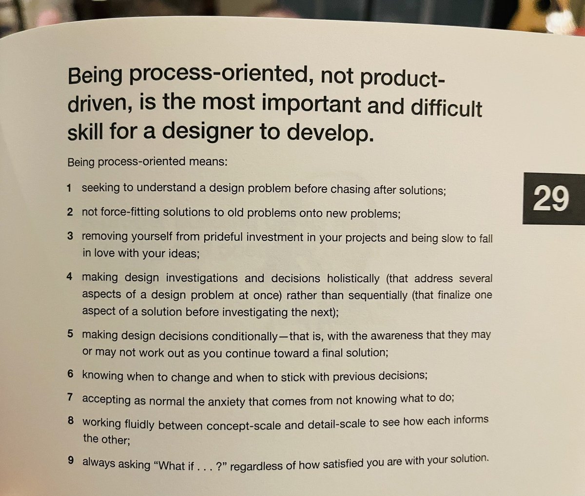 I’m reading a book on architecture, and WOW—I think this nearly sums up my approach to design! 😍

All of these—but especially items 4, 5, 8, and 9—do a great job articulating the nuanced details of a learning focus (over say a delivery or shipping focus).