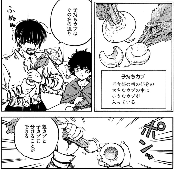 モーニング・ツー10号本日発売‼️
『とんがり帽子のキッチン』は第48話と49話の二本立てです😊
本編でも絶賛大活躍中のアガット✨
48話は そんなアガットがメインのお話です。眠れない夜に食べる料理とは…❓
49話は キーフリー先生とオルーギオ先生の久しぶりの夜食回です🍆 