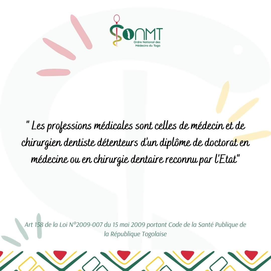 Conseil_ONMT's tweet photo. Le terme #médecin ou Dokita est abusivement attribué aux personnes en blouse blanche. 
Les médecins généralistes suivent un parcours de 8 ans d'études après le baccalauréat assortie d'un diplôme de doctorat en médecine reconnu par l'Etat. 
#TgTwittos https://t.co/Y6vxhTqYuc