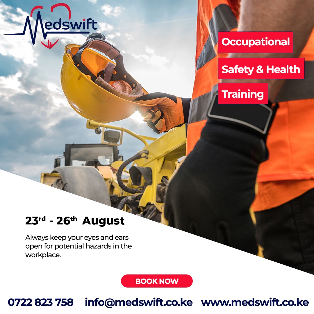 medswift's tweet image. Gain life saving skills through our Occupational Safety &amp;amp; Health (OSH) Training and maintain the workplace in a condition that is safe and without risks to health.
To Book Call/WhatsApp 0722 823758
#Medswift #OSH #OccupationSafetyHealthTraining #Workplacesafety #Medical #Medicare