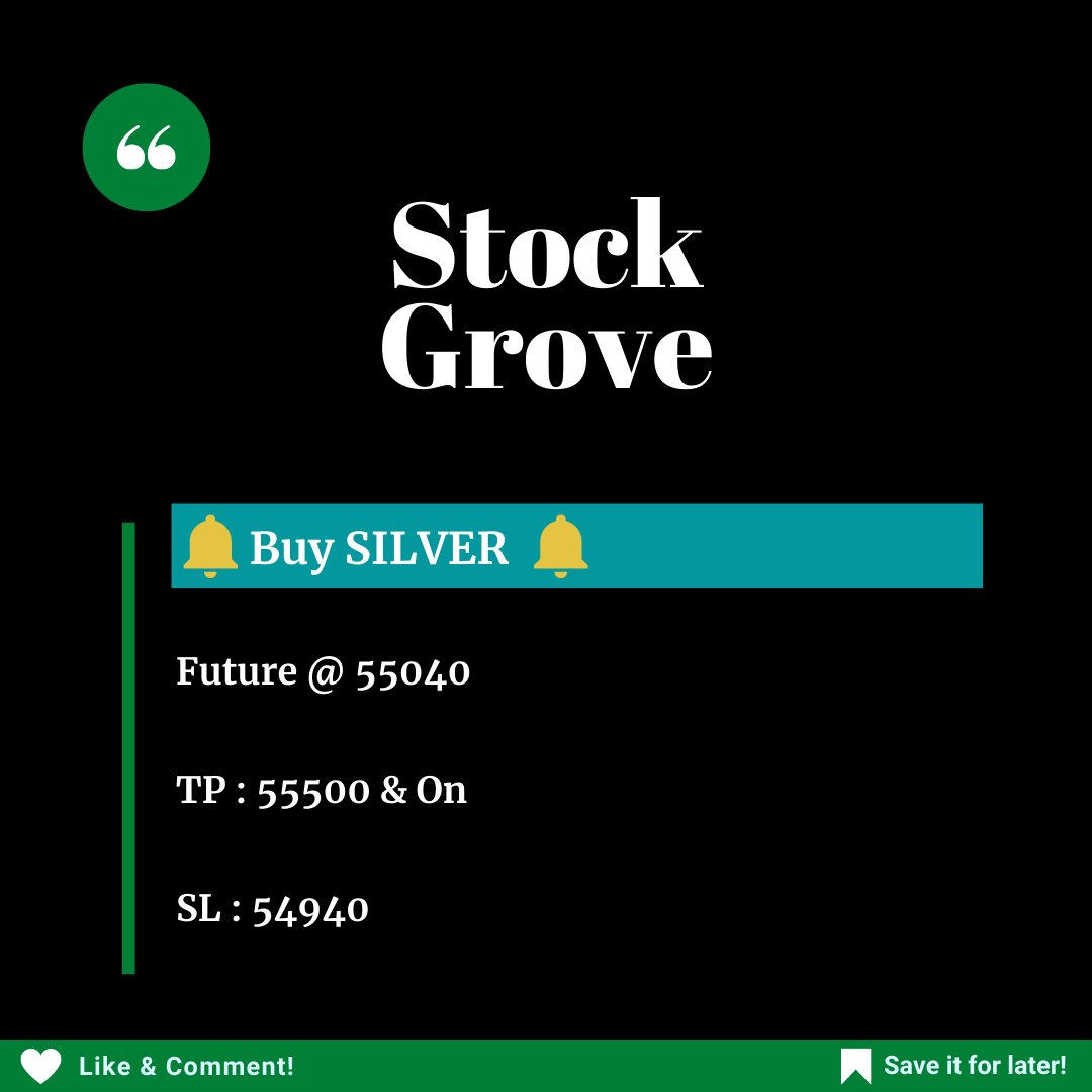 #Commodity #trader 

Bought #Silver @ 55040

Click the link in our bio to join the FREE Telegram group

#stockmarketindia #stockmarket #stock #indexfunds #nifty #banknifty #traderlifestyle #tradelifestyle #trader #tradingsetup #trading #trending #trend #sensex #Nifty #silver