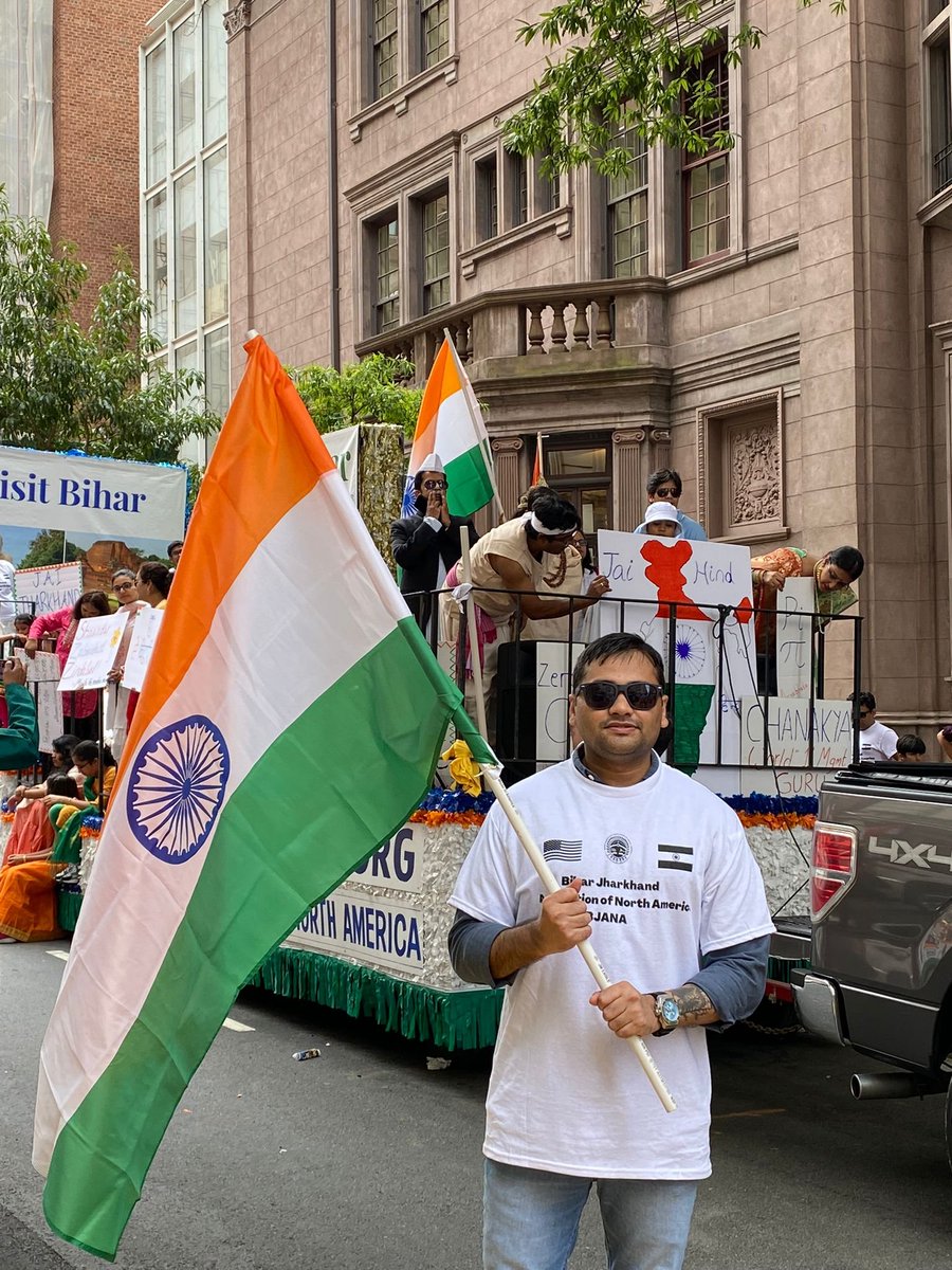 biharfoundation's tweet photo. Members of the #Bihari Diaspora led by @BJANAUS and #BiharFoundation's USA Chapter celebrate India's 76th Independence Day in Manhattan, New York marking 75 years of freedom. 

#AzaadiKaAmritMahotsav #JaiHind https://t.co/o3fFU8akx9