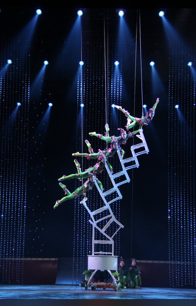 AnhuiOpera's tweet photo. 🤡The Anhui Acrobatic Troupe of China was founded in 1956. 

🏆The troupe’s representative program of Chinese acrobatics - "Girls’ Chair Balance” - won the gold medal at the 10th World Festival of the Circus of Tomorrow.🆒 #AnhuiOpera https://t.co/9arXzllVMg