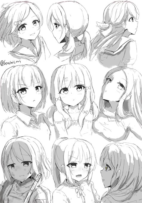 Daily practice 
Lately, I feel pretty stiff at drawing faces and eyes.
And I realized that I still 
weak draw faces from the side 😭. 
And probably after this, I will try to draw the character+hands. 