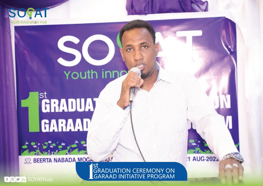 SOYAThub's tweet photo. We thank our honored guests, &amp; students who attended the graduation ceremony on #GaraadProgram.
We congratulate the Graduates of #GraadProgram
We wish them to continue their life skills, &amp; we are always at our students  to help them with basic life skills and their entrepreneurs https://t.co/fZye7qzIPp