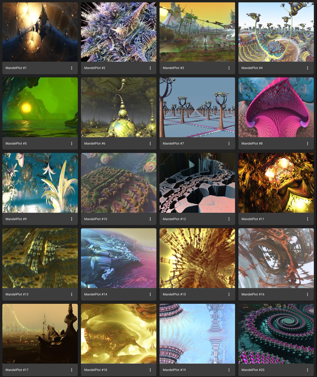 🌱 MandelPlot 🌱 3D Fractal Chia NFTs (PoFST) 🌱 tweet media