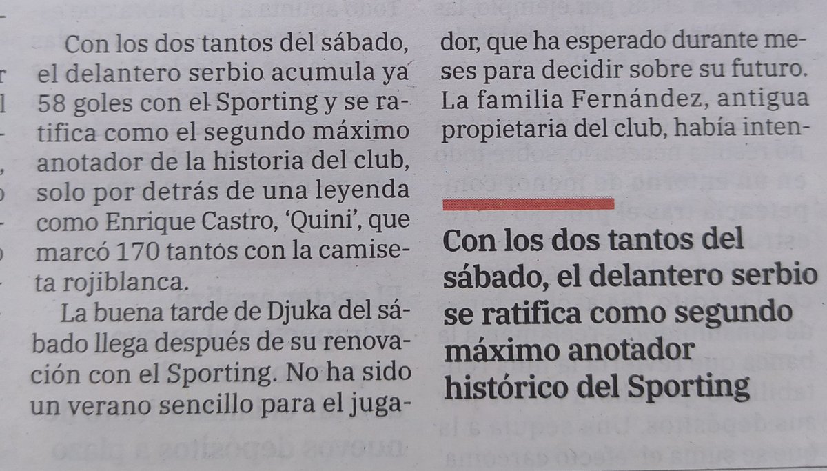 xurdegijon_'s tweet photo. Tremendo lo de El Comercio hoy. De un plumazo le quitan al Brujo más de 100 goles como rojiblanco y "borran" de la historia del club a 16 futbolistas que todavía están por delante de Djuka. 
#ElPeriodismoSePagaCampeón https://t.co/UKyxX8FF57