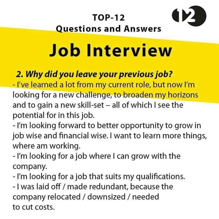 DeeJobplug's tweet photo. The most important job interview questions with their best possible answers. https://t.co/KZ6gTl0L9u #Jobseekersa https://t.co/PuLWOwUB3e