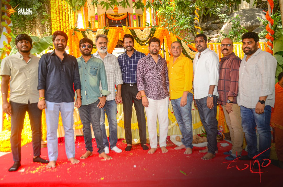 DirVijayK's tweet photo. And It Begins 

#Ugram 🩸 Pooja Commenced Today💖

Clap🎬by #Dilraju garu
Camera📽️switch on #DhamodharPrasad garu
First Shot Direction @AnilRavipudi garu
Script Handover by #RamakoteswaraRaoKanakaMedala garu &amp; #LokeswariKanakamedala garu

Regular Shoot Kickstarts from September💥 https://t.co/Z9iEx0S4ls