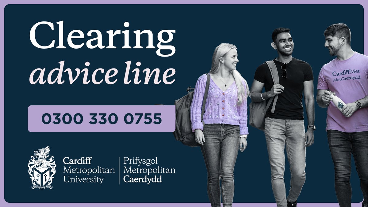We're back! 👋  Our Advice Line &amp; Live Chat teams are ready for your Clearing enquiries. Opening times this week are:

⏰  8:30am - 5:00pm Monday to Thursday
⏰  8:30am - 4:30pm Friday

You can DM us at @CmetAdmissions too! bit.ly/CMetClearing