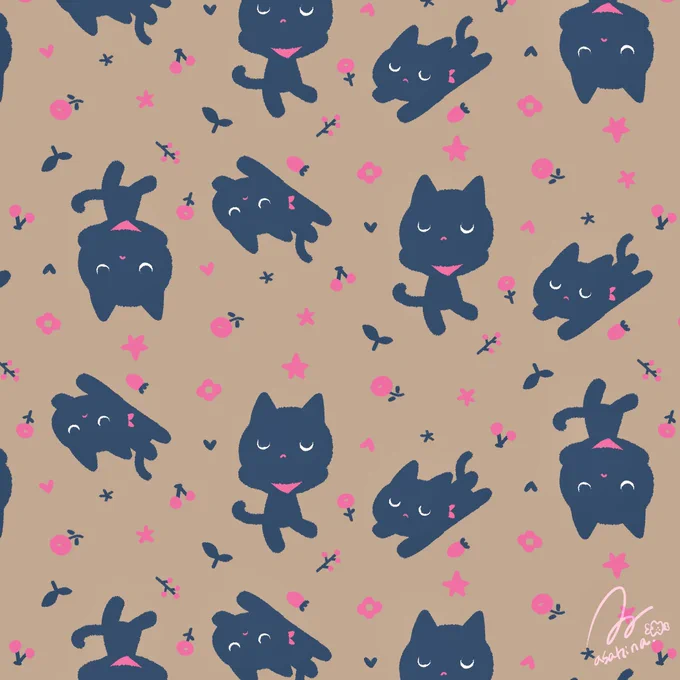 猫にヒゲは必須なのに、私の描く猫にはヒゲがない(眉毛もない)。猫には申し訳ないけど私は私なりのカワイイを追求した結果、猫のヒゲを描かないという選択肢を選んだのである。ひげよさらば。 